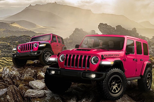 Jeep Wrangler порозовел