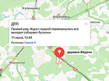 Фура с водкой перевернулась на ЦКАД, россияне стали собирать бутылки