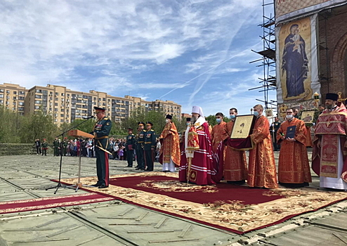 В Ростове-на-Дону состоялось открытие стелы, символизирующей этапы истории ЮВО