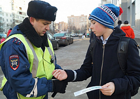 В Одинцове прошел рейд по профилактике детского травматизма на дорогах