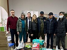 Общественники посетили беженцев из ЛДНР в СОЦ «Ударник»
