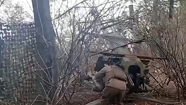 Расчет гаубицы Д-30 расчистил путь штурмовикам в Шахово и Владимировке