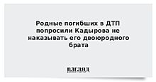 Родные погибших в ДТП попросили Кадырова не наказывать его двоюродного брата