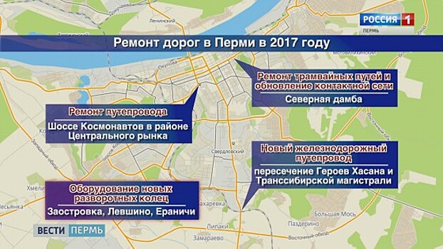 Перми выделено из бюджета РФ дополнительно 500 млн руб. на дорожный ремонт