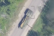 Сразу две полностью сгоревшие самоходки 2С22 "Богдана" показали на видео