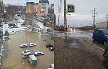 В Челябинске затопило «Радужный» микрорайон