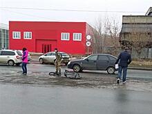 Велосипедист не разъехался с Lada Priora в Тольятти
