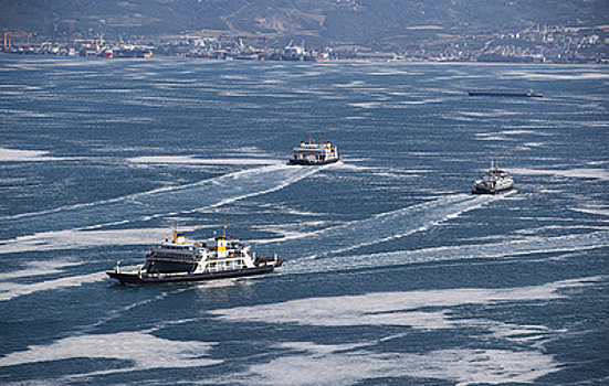 У Стамбула в Мраморном море контейнеровоз столкнулся с танкером