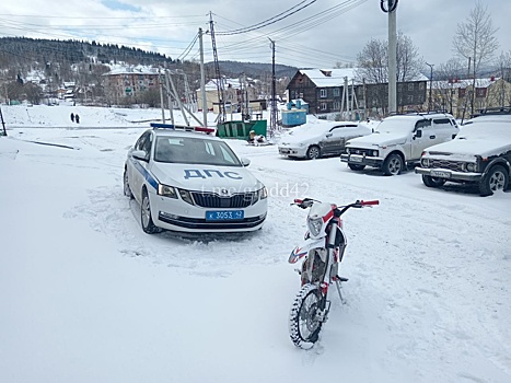 Подросток на мотоцикле попытался скрыться от правоохранителей в Кузбассе