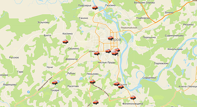 Кировчане могут отследить мусоровозы «Куприта» на онлайн-карте