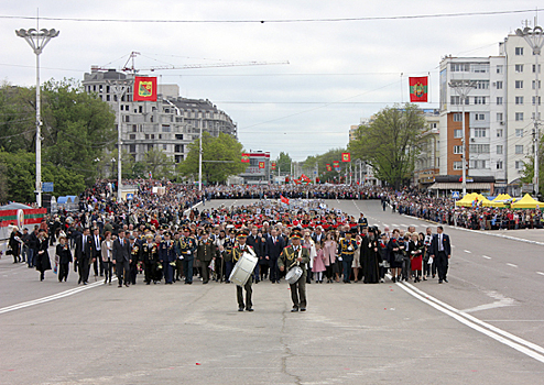 Российские военнослужащие в Приднестровье приняли участие в акции «Бессмертный полк»