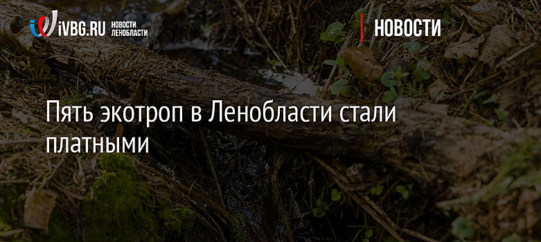 Пять экотроп в Ленобласти стали платными