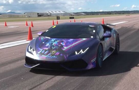 Lamborghini Huracan мощностью в 3000 л.с. показали на видео