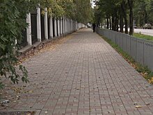 На улице Горького отремонтировали почти 2 км тротуар