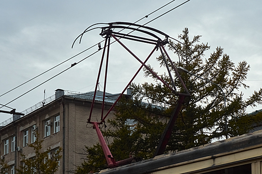 Всего 1 вагон трамвая № 10 остался на линии в Кемерове в середине дня