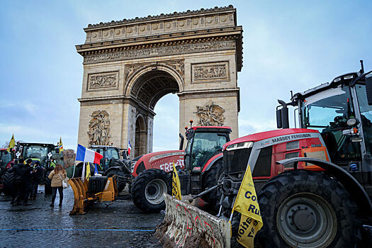 Навоза не хотите ли: разгневанные французы направили сотни тракторов к парламенту