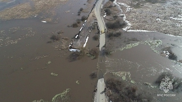 Затопленный мост освободился от воды в Арзамасе