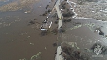Затопленный мост освободился от воды в Арзамасе
