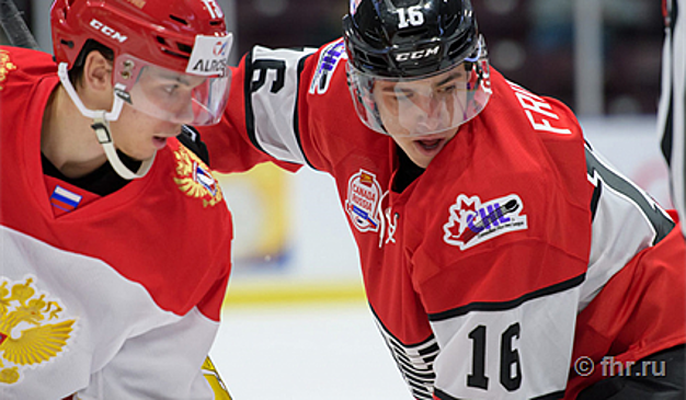 Молодежная сборная России по хоккею сравняла счет в CIBC Canada Russia Series