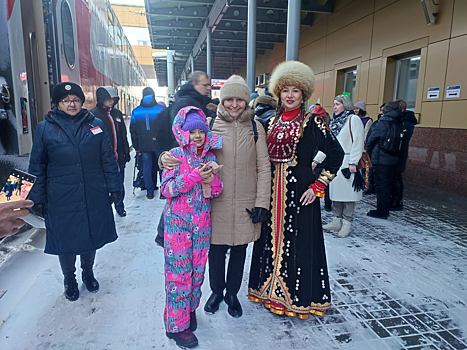 Уфу 24 февраля посетили 235 туристов из Самары на двухэтажном поезде
