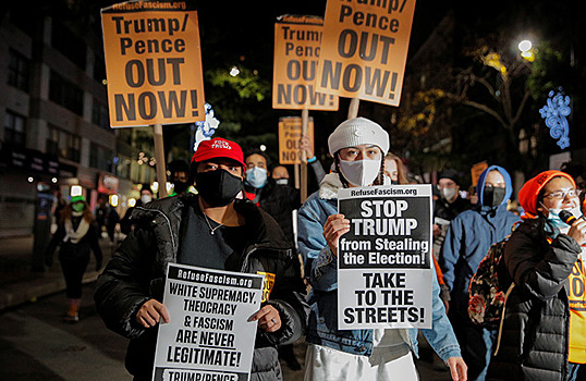 В городах США на фоне выборов начались протесты