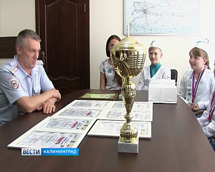 Юные инспекторы дорожного движения заняли 1 место в конкурсе в Бресте