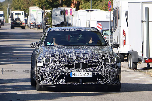 Автошпионы засняли испытания нового гибридного универсала BMW M5 Touring