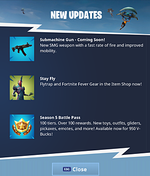 Раскрыты детали обновления 5.0 для Fortnite