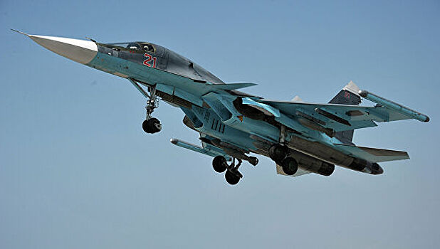 Су-34 взлетел на 17 км в ходе учений