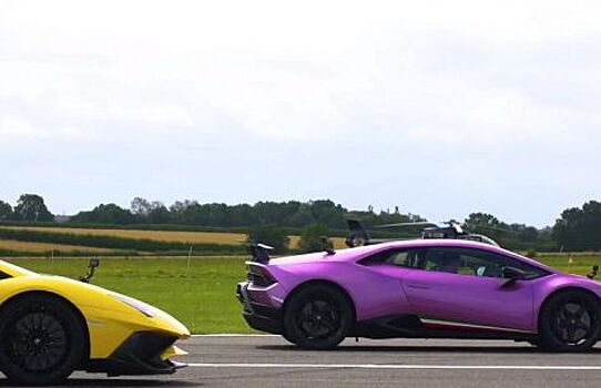 Lamborghini Aventador SV и Huracan Performante сразились на прямой