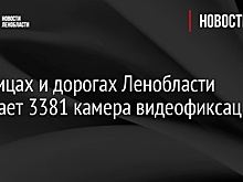 На улицах и дорогах Ленобласти работает 3381 камера видеофиксации
