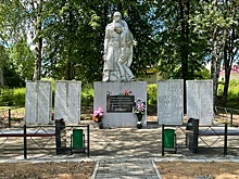 В Кимрском районе благоустроили территорию возле памятника героям Великой Отечественной войны