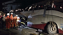 В Японии произошла крупная авария с туристическим автобусом