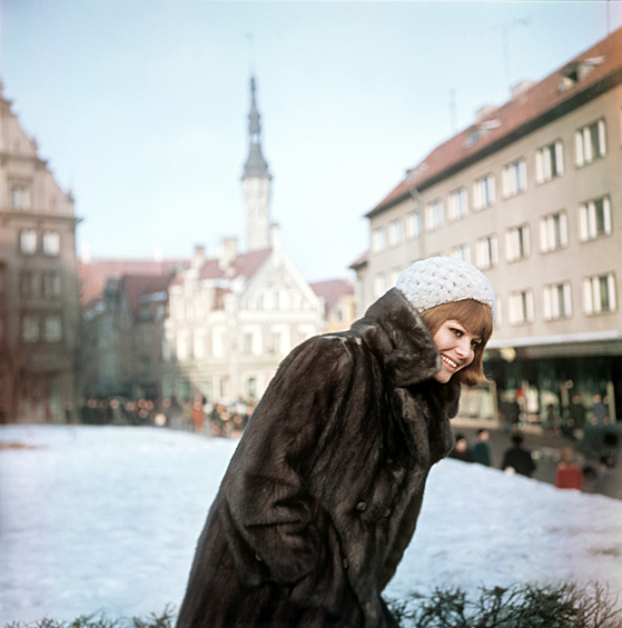 Итальянская актриса Клаудия Кардинале в Таллине, 1968 год
