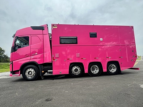 Автодом для Барби: самый розовый кемпер в мире на шасси Volvo FH 46