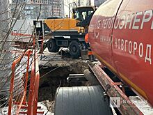 Опубликованы фото с места прорыва трубы с кипятком на улице Пушкина