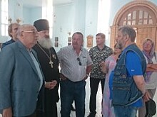 Владимир Ресин оценил ход строительных работ в храме Державной иконы Божией Матери