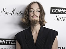 На смену Кончите Вурст: актриса Бригитт Ланди-Пейн пришла на вечеринку Marie Claire в неопрятных усах и бороде