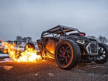 Багги Polaris RZR превратили в «огнедышащий» рэт-род