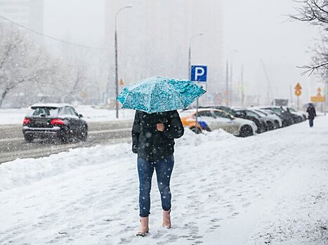 МЧС предупредило москвичей о мокром снеге и гололедице до полудня среды