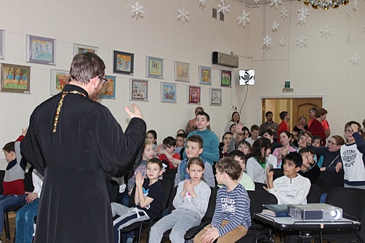 Дети из Воскресной школы "Княжичи" поздравили воспитанников школы-интерната с Рождеством Христовым