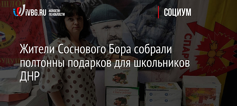 Жители Соснового Бора собрали полтонны подарков для школьников ДНР