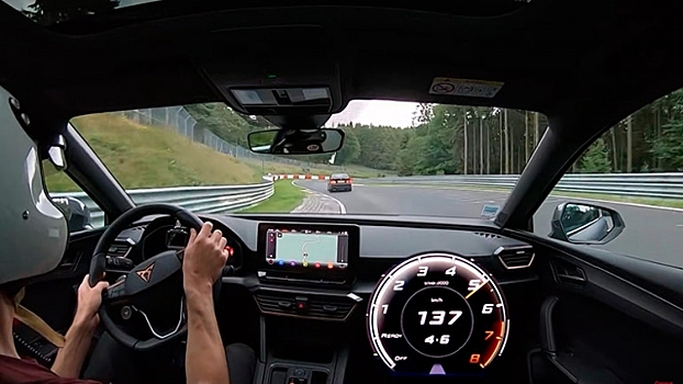 Обновлённый Cupra Leon испытали на трассе Нюрбургринг