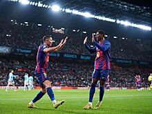 «Барселона» одолела «Сельту» в игре с шестью голами. Ямаль забил, у Левандовского хет-трик