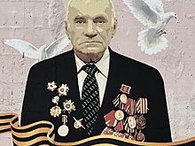 Арт-объект с портретом ветерана Василия Клочкова открыли в Нижнем Новгороде