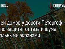 Жителей домов у дороги Петергоф — Кейкино защитят от газа и шума специальными экранами
