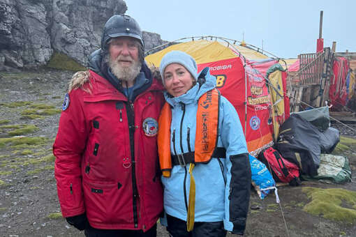 Телеведущая Юлия Барановская застряла в Антарктиде из‑за шторма