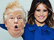 В Сети высмеяли "отрезанную голову" Трампа