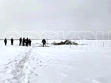 В Сети опубликовали видео с места крушения учебного самолета в Орске