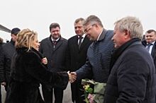 Валентина Матвиенко прилетела на Ставрополье